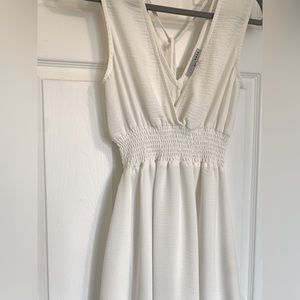 Baltic Born Plunge White Dress